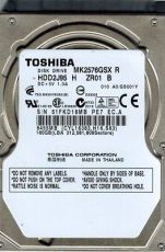 Хард диск Toshiba 160GB, 2.5", 5400RPM, SATA 3Gb/s 8MB Cache, MK2576GSX 