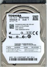 Хард диск Toshiba 320GB, 2.5", 5400RPM, SATA 3Gb/s 8MB Cache, MK3252GSX, MK3275GSX, MQ01ABD032