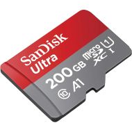 SanDisk 200 GB Ultra microSD UHS-I Card Class 10, U1, A1, 100 Mb/s + Adapter