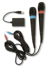 Комплект 2 броя SingStar Wired Microphones  + Singstar USB Adapter