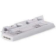 Вертикална стойка за PS4 CUH-1XXX с охлаждане, зарядно за контролери и 3 портов USB хъб